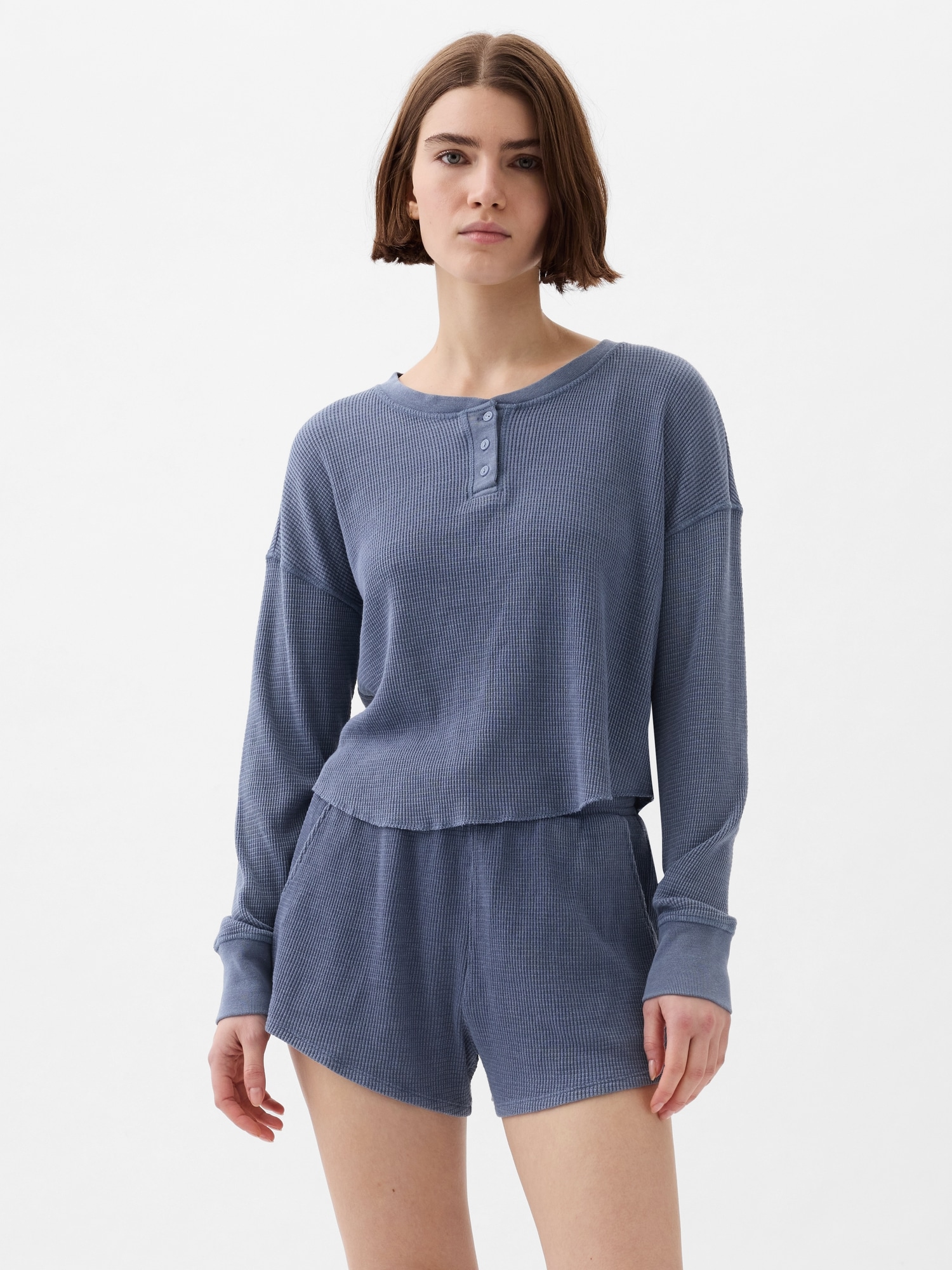 Waffle PJ Henley Shirt