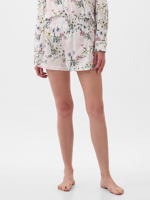 Image number 4 showing, Poplin PJ Shorts