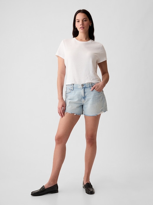 Image number 5 showing, 4" Low Rise Stride Denim Shorts