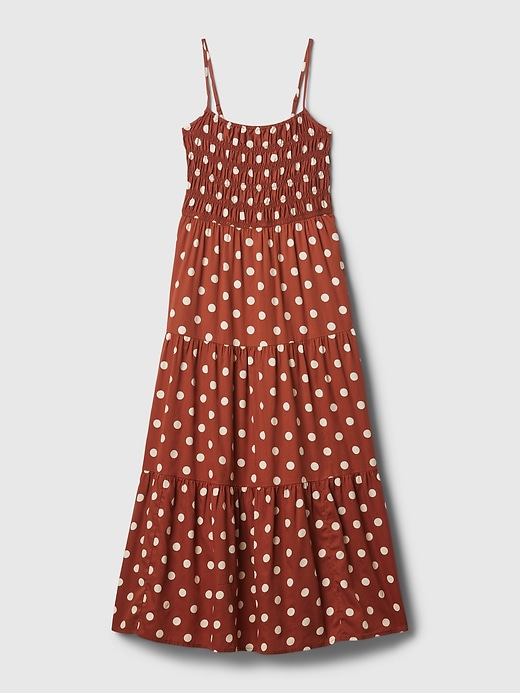 gap brown polka dot dress Brown Polka Dot Balloon Sleeve Anya Midi Dress