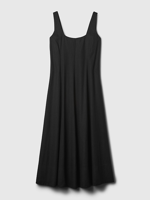 Linen-Blend Midi Dress | Gap