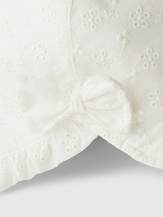2 of 8 showing, with the color new off white of product Toddler Eyelet Hat