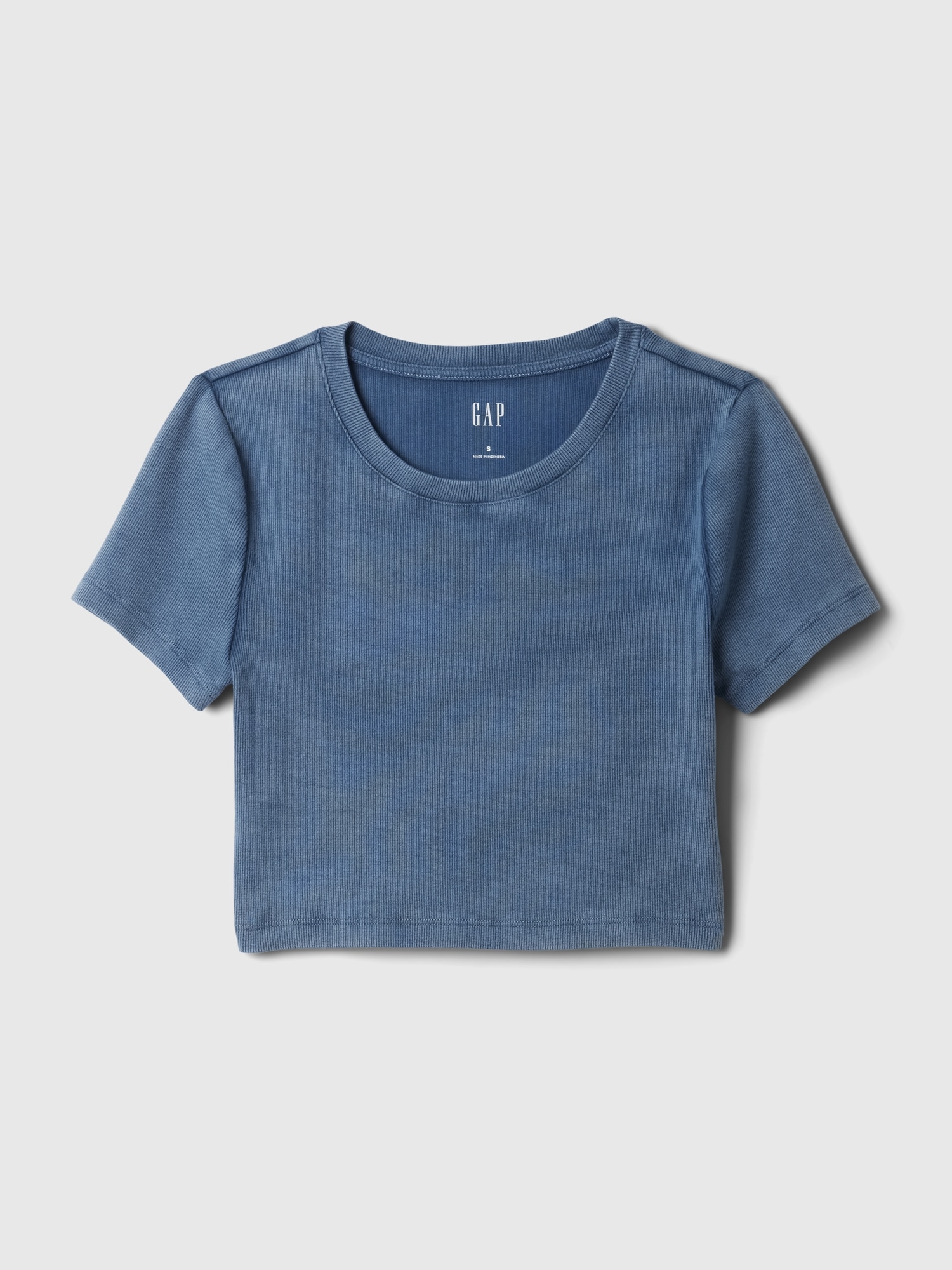 ARTIFICIAL WORLD Ribbed Slim Cropped T-Shirt main image 1