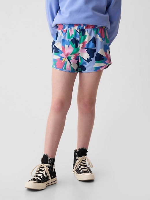 2 of 8 showing, with the color multi floral of product Kids Running Shorts