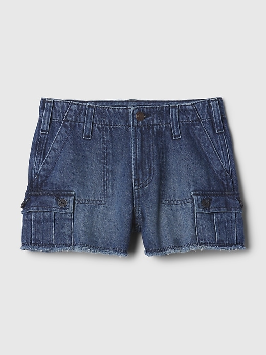 Image number 4 showing, Kids Low Rise Stride Cargo Denim Shorts