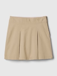 Kids Uniform Pleated Khaki Skirt