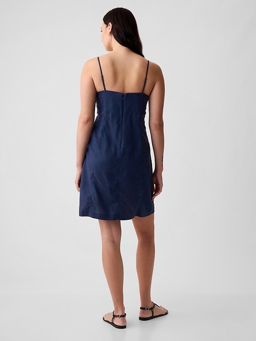 Image number 10 showing, Linen-Blend Mini Dress