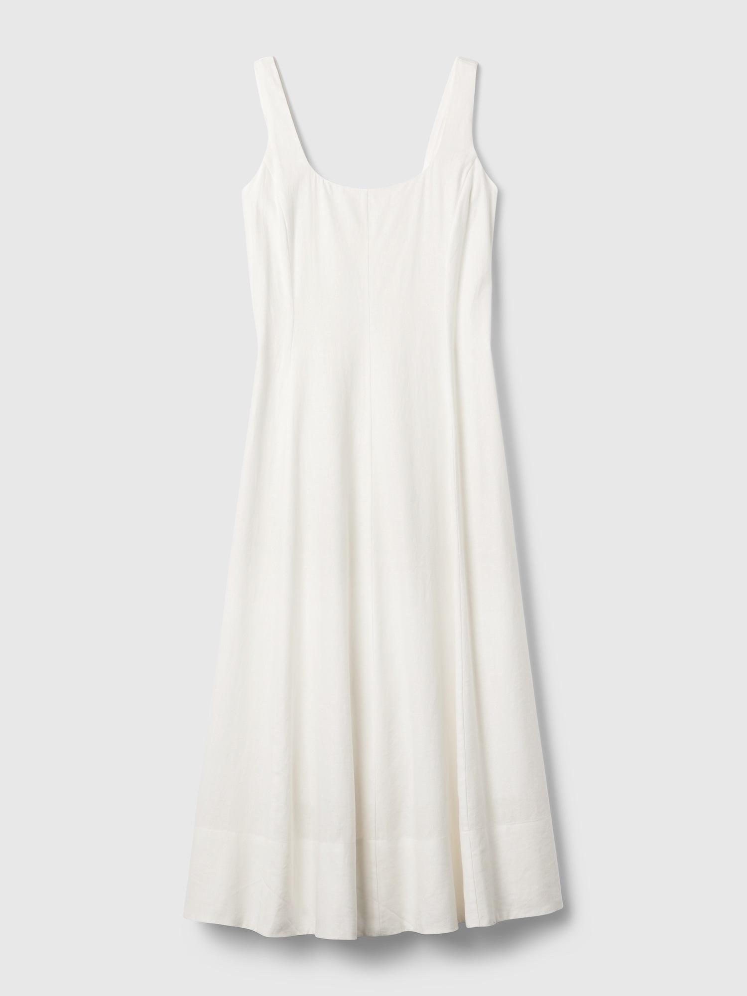Linen Blend Midi Dress Gap