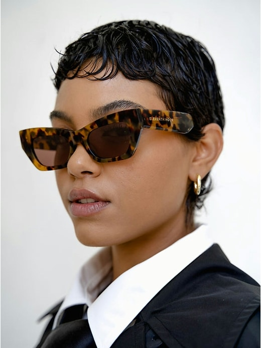 2 of 8 showing, with the color Honey Tort of product Eleventh Hour Booked Polarized Sunglasses