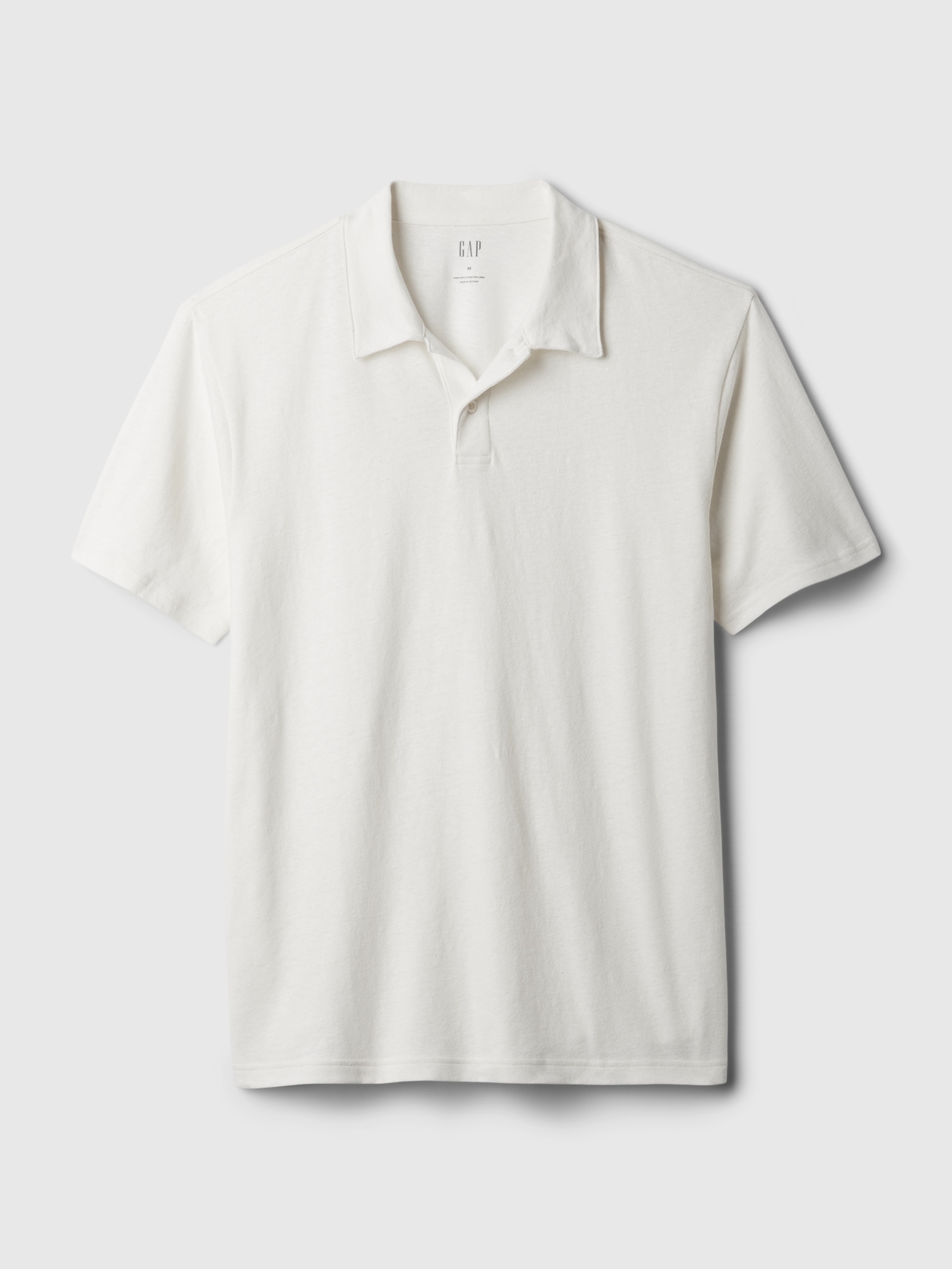 Linen-Cotton Polo Shirt | Gap