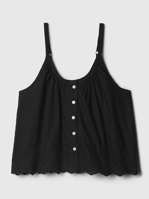 Image number 4 showing, Eyelet Poplin PJ Tank Top