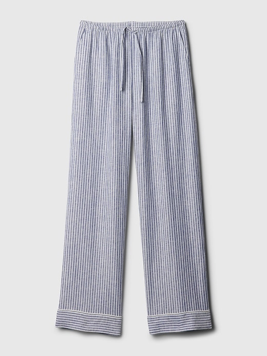 Image number 7 showing, Linen-Blend PJ Pants