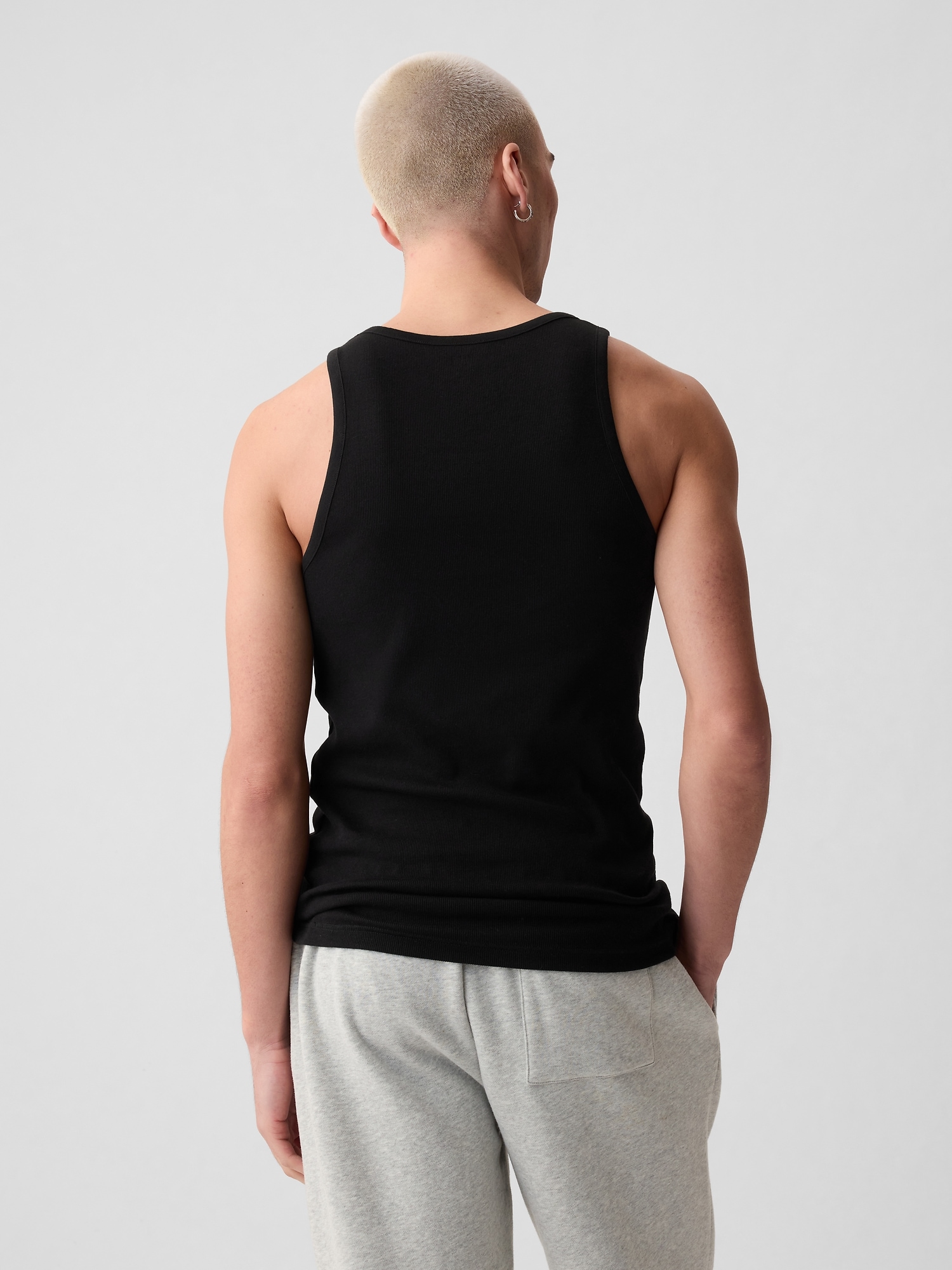 2-pack Regular Fit Tank Tops - Black - Men