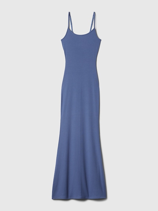 strapless open back dress Gratuita Long Sleeve Rib Maxi Dress | Cream | Womens main image 1