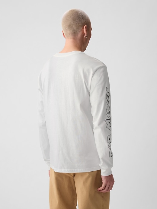 2 of 8 showing, with the color new off white of product Bob Marley Graphic T-Shirt