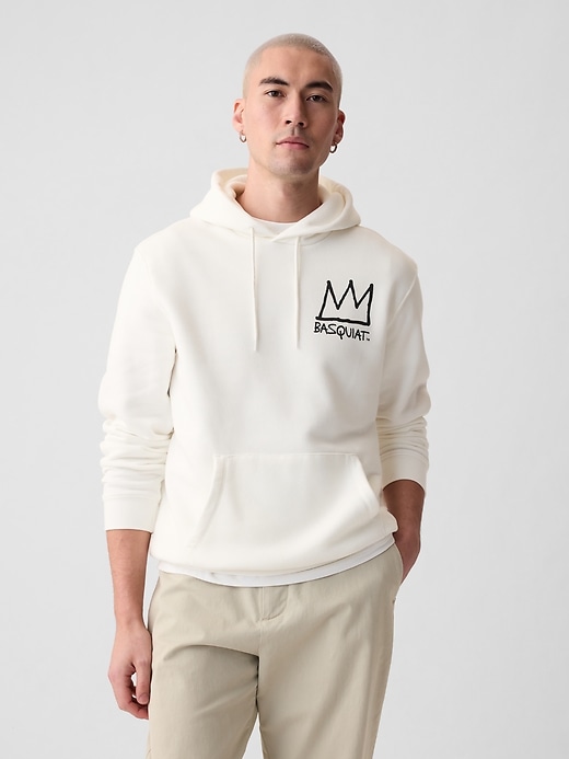 1 of 8 showing, with the color new off white of product Artist Graphic Hoodie