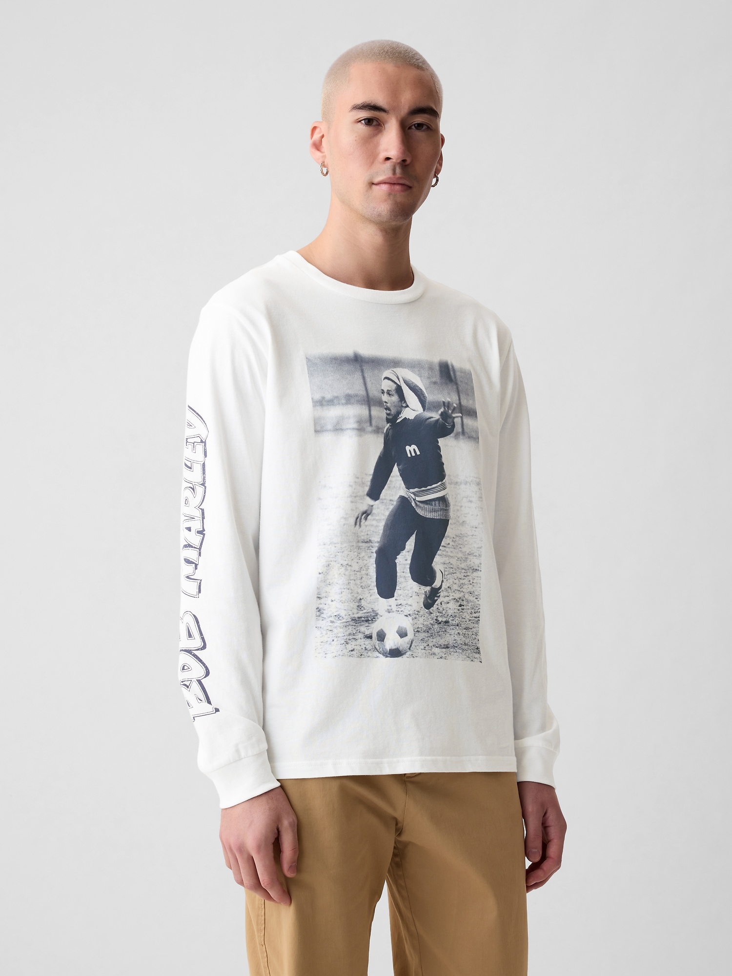 Shop Gap Bob Marley Graphic T-shirt In Off White