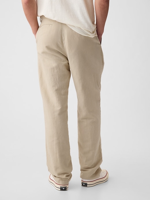 Image number 2 showing, Linen-Cotton Pleated Trousers