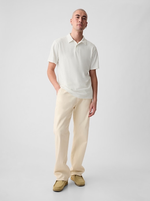 Image number 3 showing, Linen-Cotton Polo Shirt
