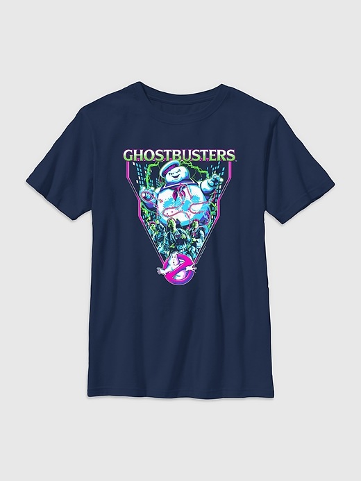 1 of 8 showing, with the color Navy of product Kids Ghostbusters Marshmallow Graphic Tee