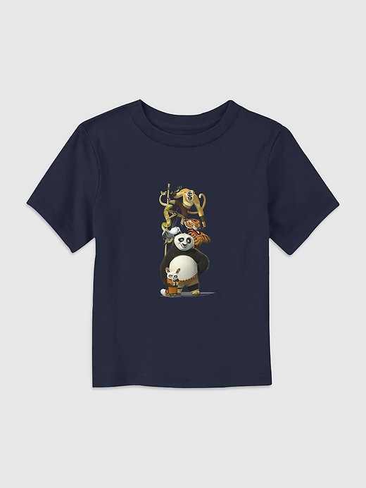 1 of 8 showing, with the color Navy of product Toddler Kung Fu Panda Characters Graphic Tee