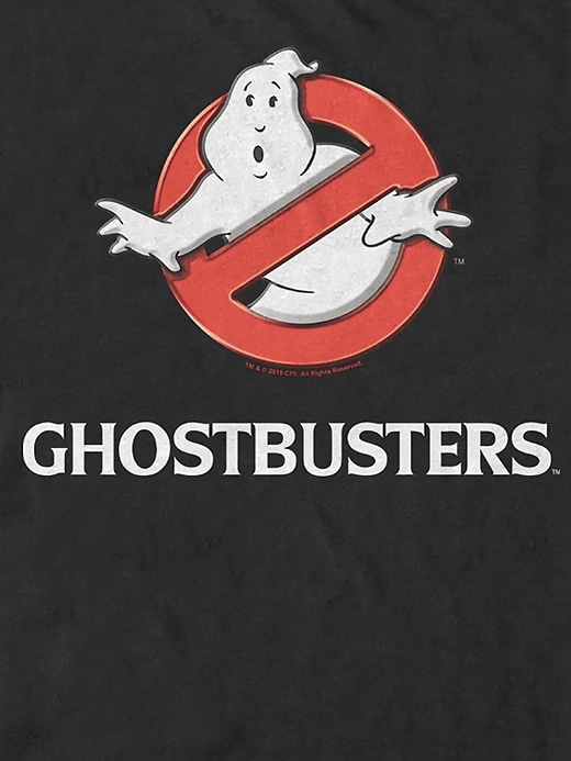 2 of 8 showing, with the color Black of product Ghostbusters Logo Graphic Tee
