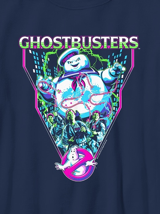 2 of 8 showing, with the color Navy of product Kids Ghostbusters Marshmallow Graphic Tee