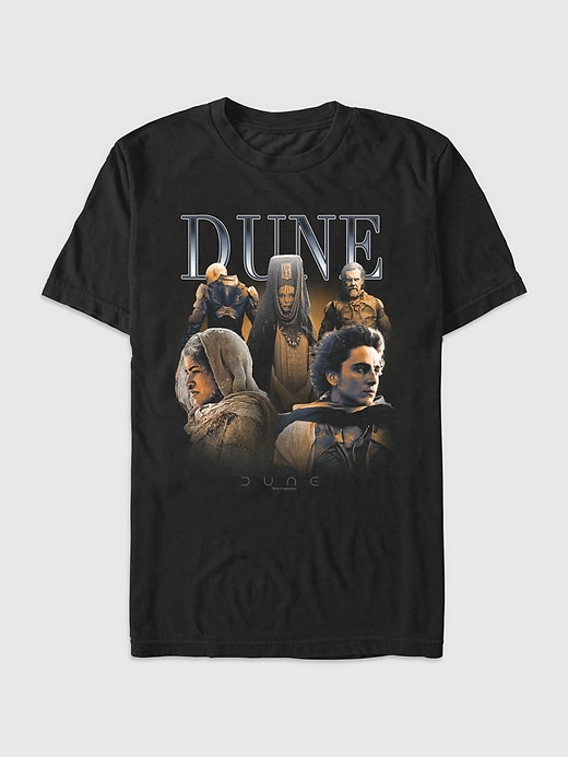 1 of 8 showing, with the color Black of product Dune Characters Graphic Tee