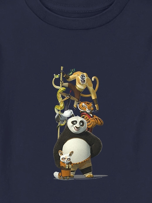2 of 8 showing, with the color Navy of product Toddler Kung Fu Panda Characters Graphic Tee