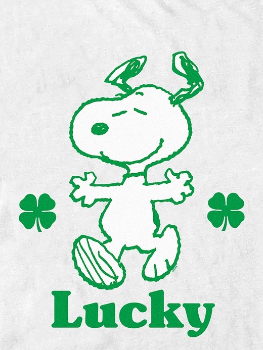 Image number 2 showing, Peanuts Lucky St Patricks Day Graphic Tee