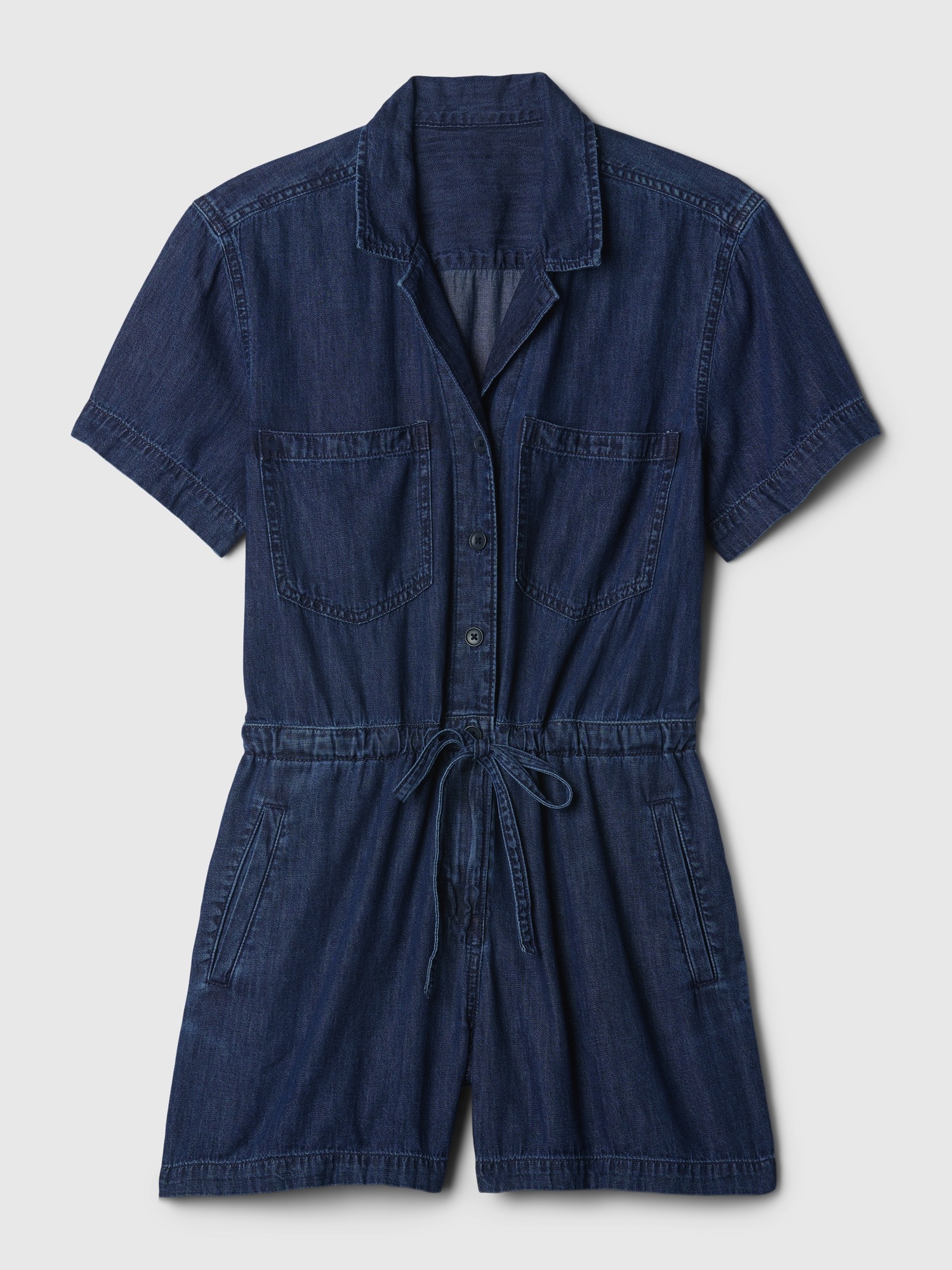 Женский комбинезон Gap Denim Romper джинсовый — фото 5