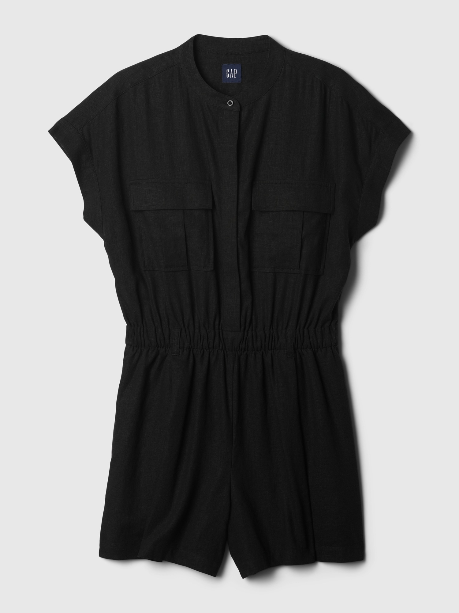 Женский комбинезон Gap Linen-Blend Utility — фото 4