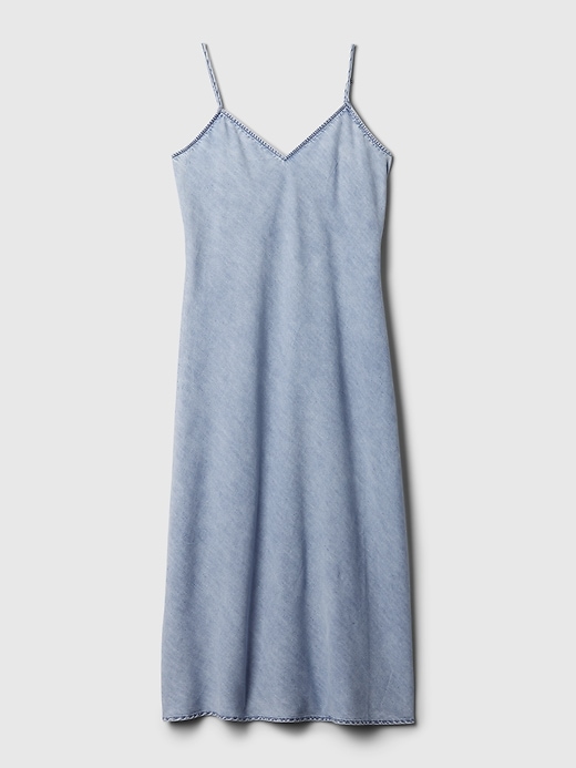 Image number 7 showing, Denim Midi Slip Dress