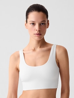 Gap Beige Seamless Ribbed Bralette