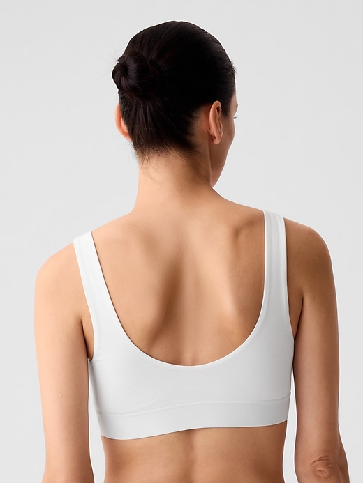 Image number 2 showing, Organic Stretch Cotton Gap Logo Bralette