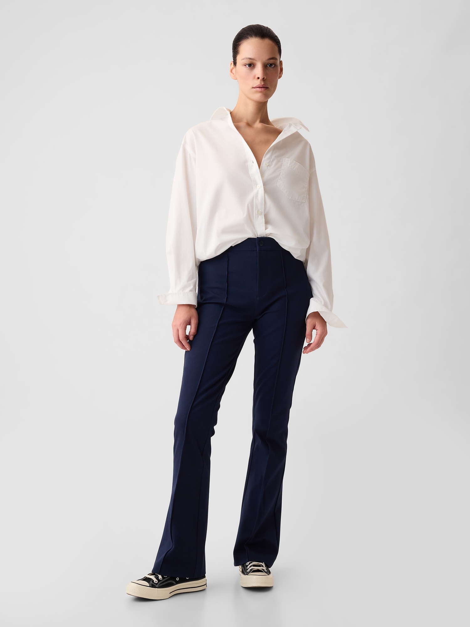 High Rise BiStretch Flare Pants