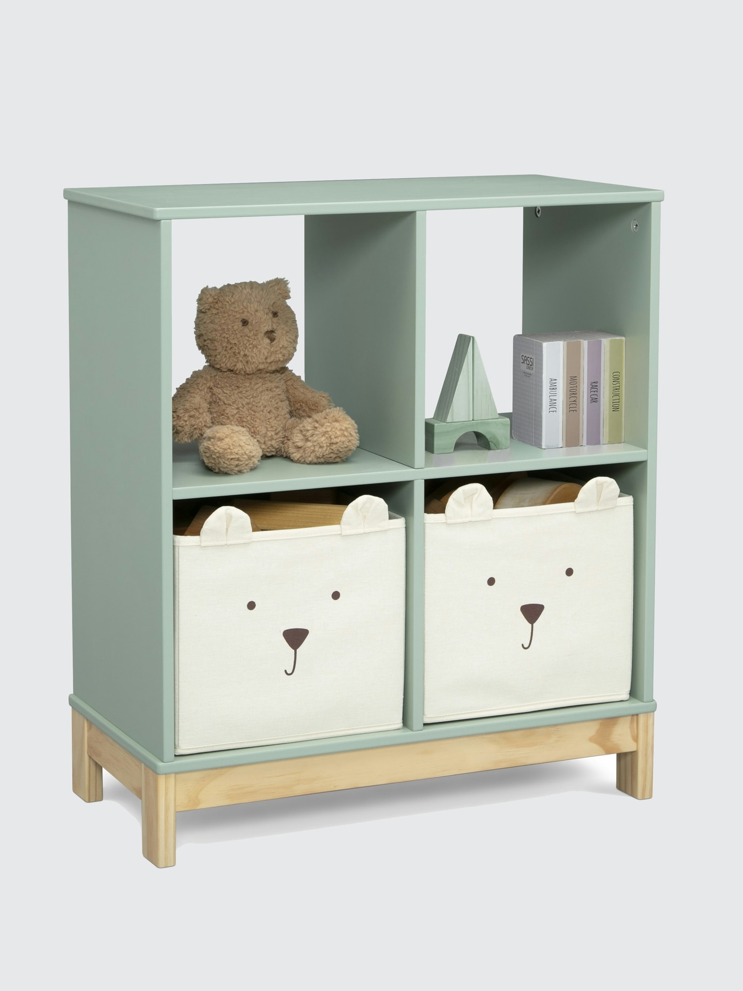 babyGap Brannan Bear Bookcase with Bins - Green