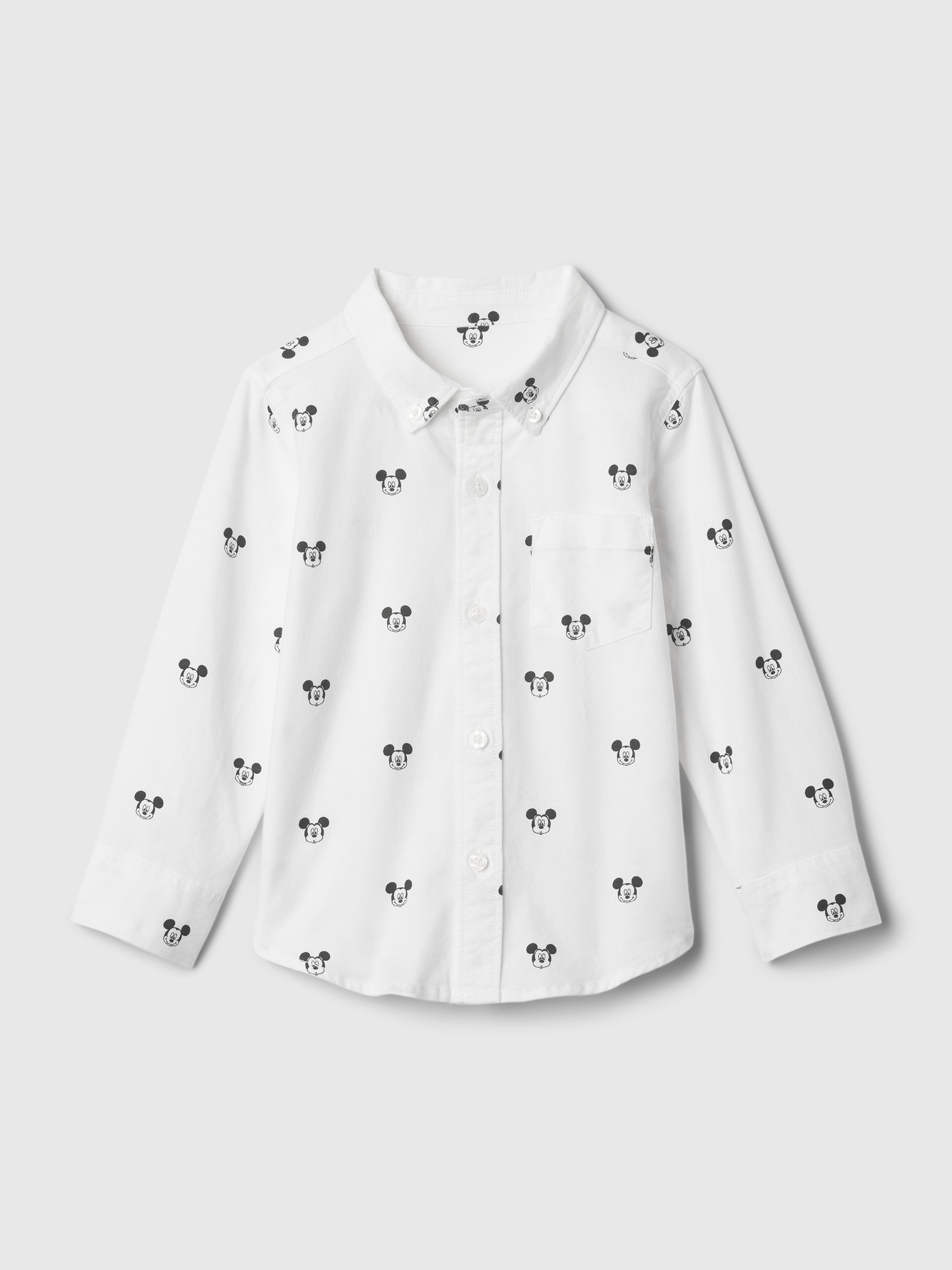 Shop Gap Baby | Disney Mickey Mouse Oxford Shirt In Optic White