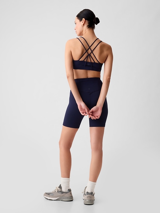 Image number 2 showing, GapFit Power Medium Impact Strappy Sports Bra