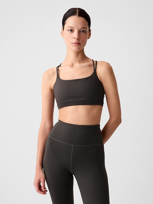 Image number 10 showing, GapFit Power Medium Impact Strappy Sports Bra