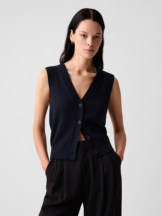 Image number 10 showing, Linen-Blend Sweater Vest