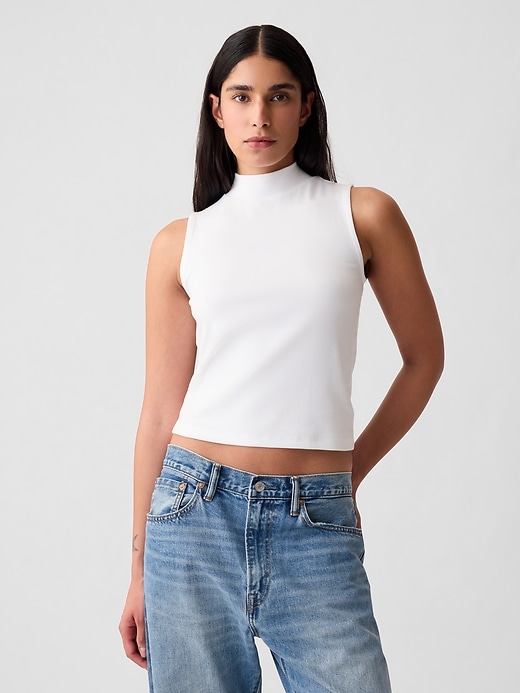 Image number 7 showing, Modern Mockneck Tank Top