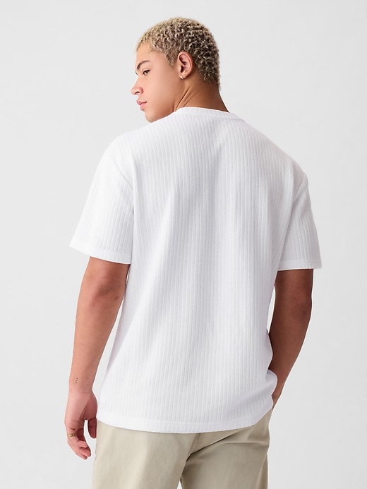 2 of 8 showing, with the color optic white of product Relaxed Rib T-Shirt