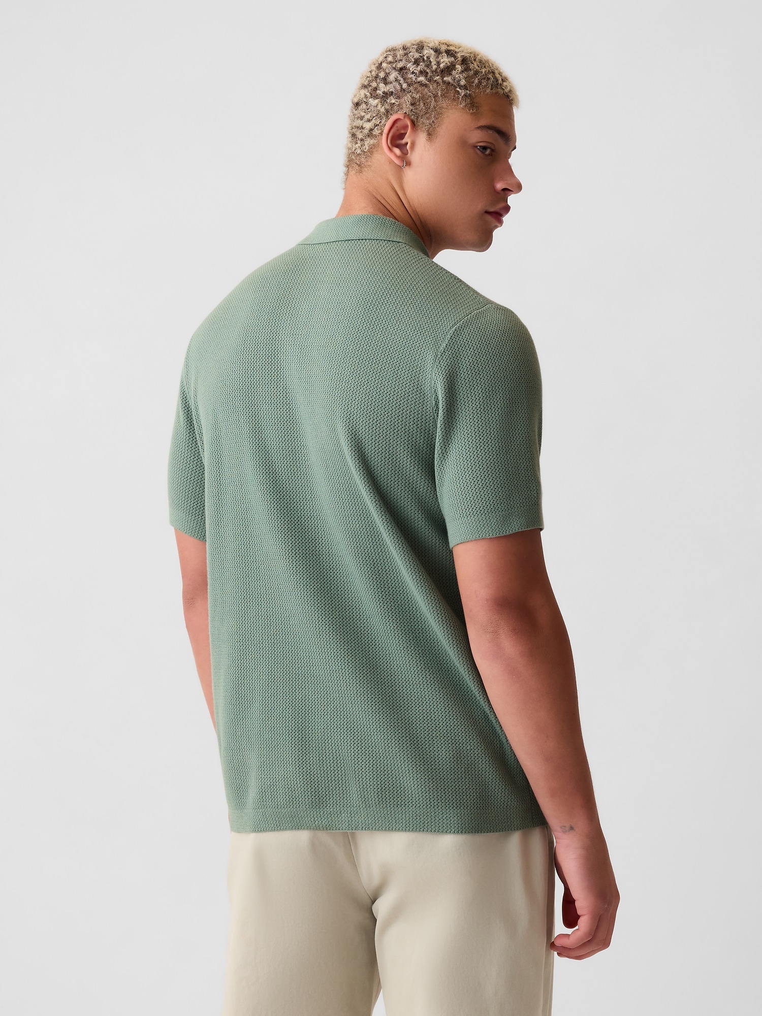 Textured Polo Shirt | Gap