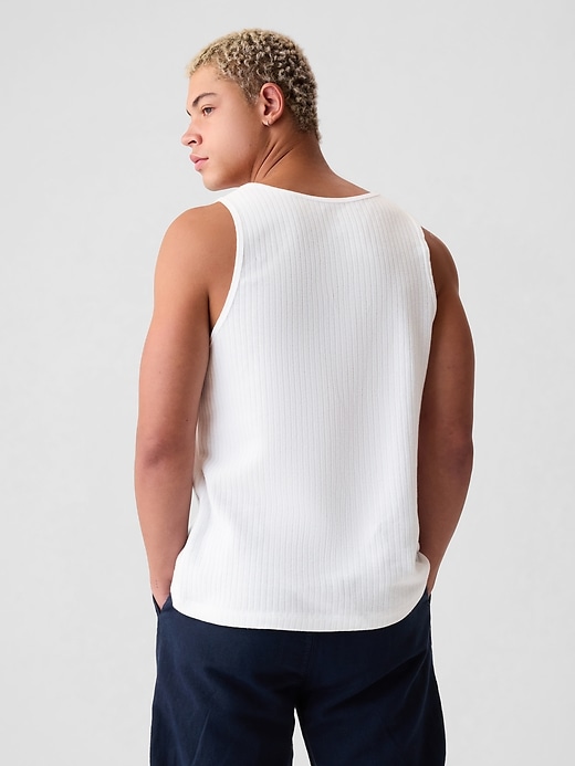 2 of 8 showing, with the color optic white of product Rib Tank Top