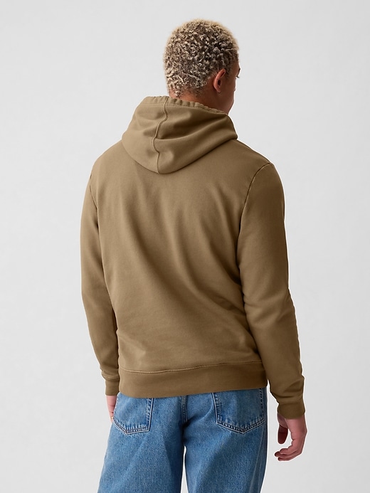 2 of 8 showing, with the color cocoa brown of product Mini Gap Arch Logo Hoodie