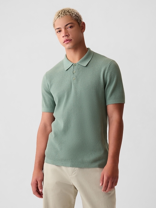 Image number 8 showing, Textured Polo Shirt