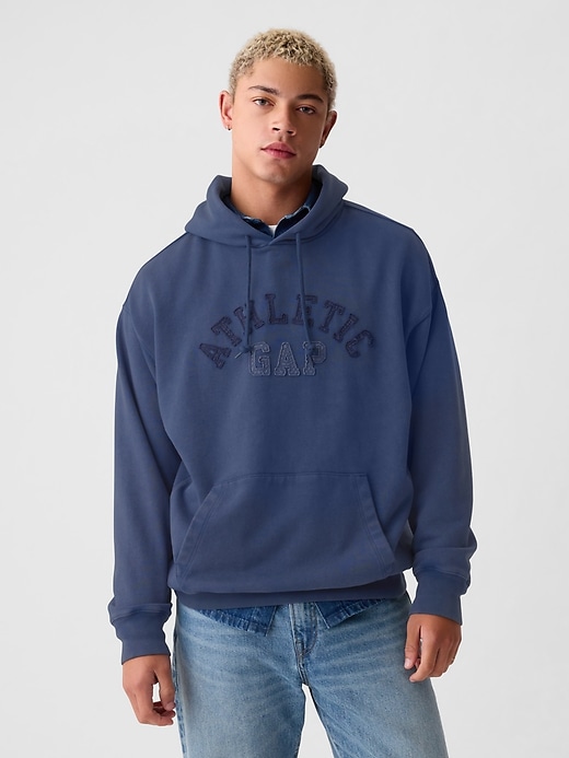1 of 8 showing, with the color night sky of product Gap Athletic Logo Hoodie