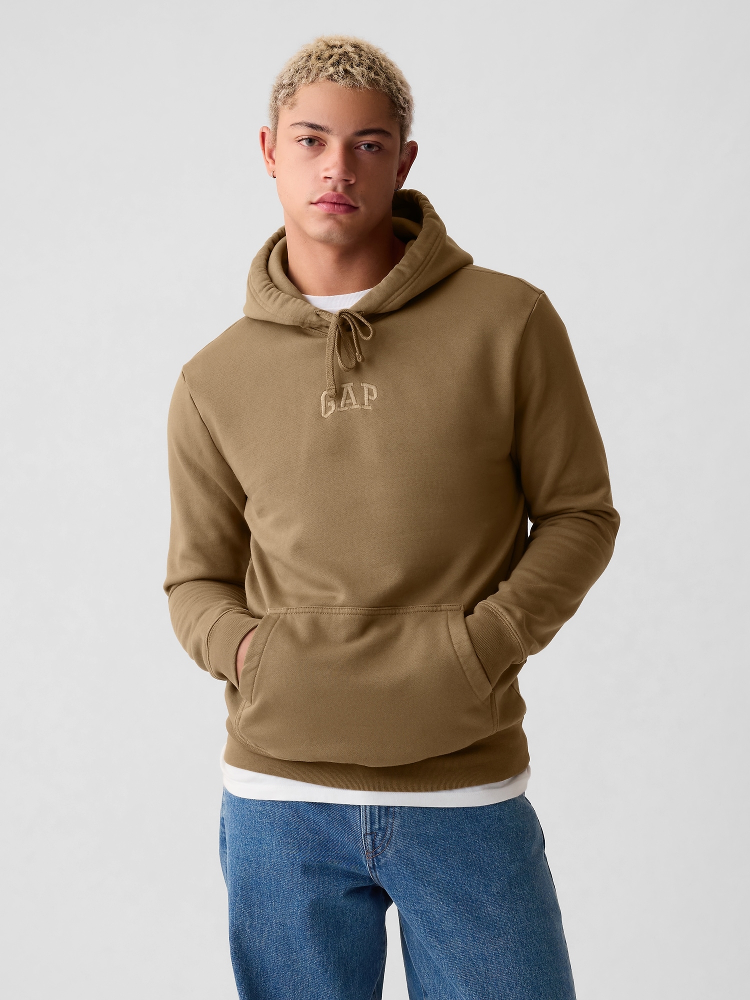 Gap Mini  Arch Logo Hoodie In Cocoa Brown