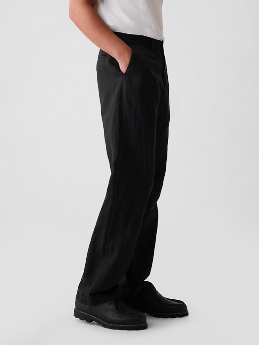 Image number 3 showing, Linen-Cotton '90s Loose Trousers